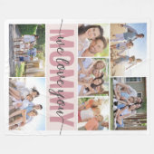 Mama We Love You Fotocollage Moederdag Fleece Deken (Voorkant (Horizontaal))
