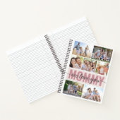 Mama We Love You Fotocollage Roze 7 Afbeeldingen Notitieboek (Binnen)