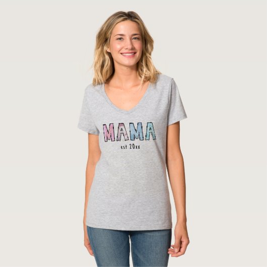 Mama West Vrouwen V-hals T-shirt (Voorkant volledig)