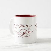 Mama wil 's nachts een stille kerstvakantie Mok (Voorkant links)