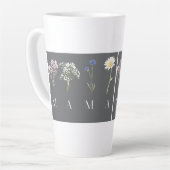 Mama Wildflower Mother's Day Gift Latte Mok (Linkerhoek)