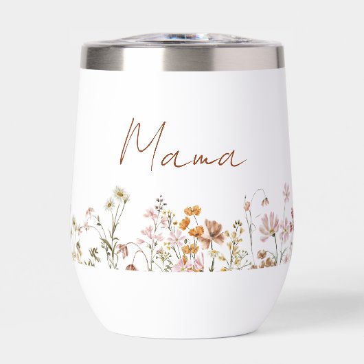 Mama Wildflower Terracotta Baby shower (Voorkant)