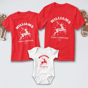 Mama Winter Rendier Familie Kerst T-Shirt