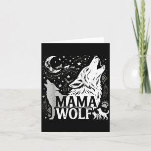 Mama Wolf Cadeaus Overeenkomstige Familie Stam Wol Kaart