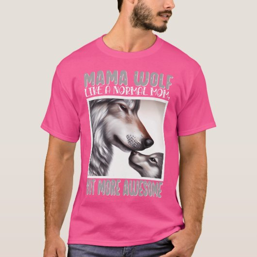 Mama Wolf Funny Moederdag Wolf Voor Vrouwen Wolf M T-shirt (Voorkant)