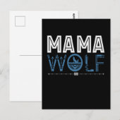 Mama Wolf Native American Art Moeder Briefkaart (Voorkant / Achterkant)