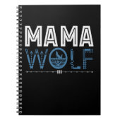 Mama Wolf Native American Art Moeder Notitieboek (Voorkant)