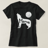 Mama Wolf T-Shirt familie van Wolven (Design voorkant)