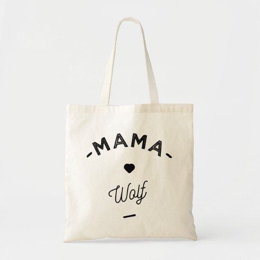 Mama wolf tote bag (Voorkant)