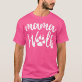Mama Wolf Wild Lover moeder vrouwen T-shirt (Voorkant)