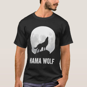 Mama Wolf Wolf Moon Familie Wolf T-shirt