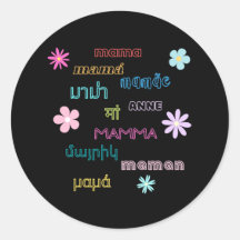 Mama Word in verschillende talen International