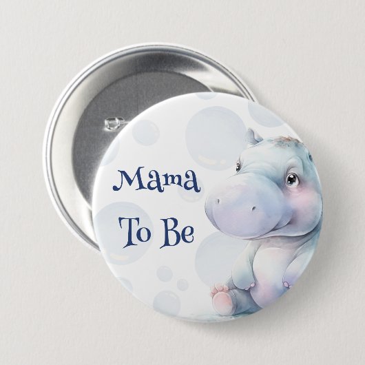 Mama wordt Baby shower Ronde Button 7,6 Cm (Voorkant /achterkant)
