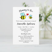 Mama wordt Bij - 3x5 babyshower uitnodiging (Staand voorkant)