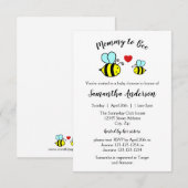 Mama wordt Bij - 3x5 babyshower uitnodiging (Voorkant / Achterkant)