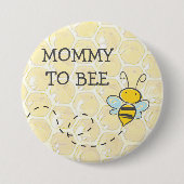 Mama wordt Bumblebee Baby shower Button (Voorkant)