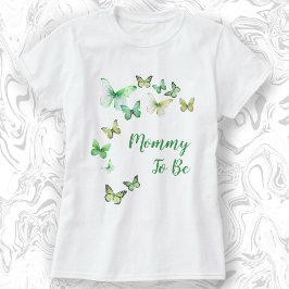 Mama wordt een klein vlindertje Baby shower T-shirt