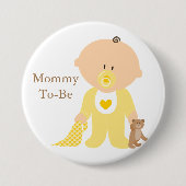 Mama wordt gele Baby Button (Voorkant)