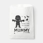 Mama wordt Halloween Baby shower Dank je wel Bedankzakje (Voorkant)