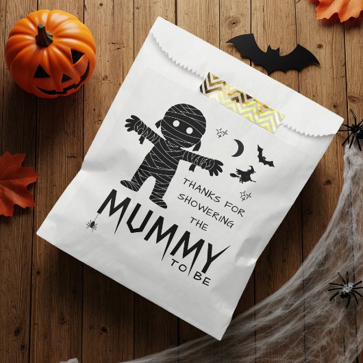 Mama wordt Halloween Baby shower Dank je wel Bedankzakje
