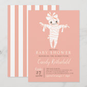 Mama wordt Halloween Baby shower Kaart (Voorkant / Achterkant)