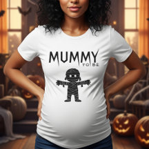 Mama wordt Halloween Baby shower Mom White