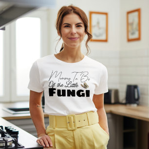 Mama wordt het kleine paddenstoel Baby shower T-shirt