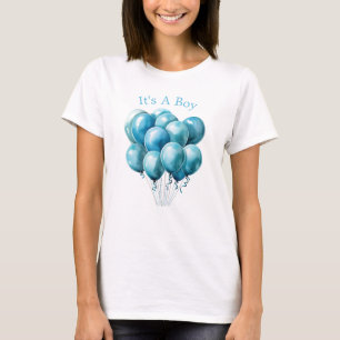 Mama Wordt Mama Blauwe Ballonnen Het Is Een Jongen T-shirt