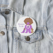 Mama wordt Paarse Baby Button (In situ)