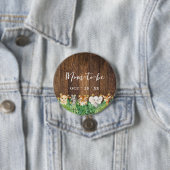 Mama wordt Rustic Safari Baby shower Button (In situ)