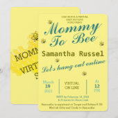 MAMA WORDT SCHATTIGE VIRTUEEL BABY SHOWER KAART (Voorkant / Achterkant)