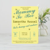 MAMA WORDT SCHATTIGE VIRTUEEL BABY SHOWER KAART (Staand voorkant)