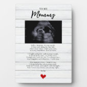 Mama wordt ultrasound Sonogram Bump Poem Fotoplaat (voorkant)