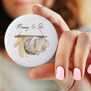 Mama wordt zoete babykleren geslachtsneutraal ronde button 5,7 cm