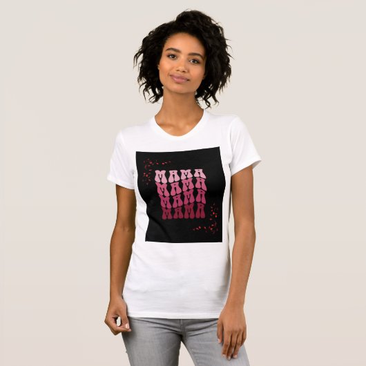 MAMA x 4 Roze T-shirt (Voorkant volledig)