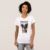 Mama zegt dat ik mooi grappig border collie ben t-shirt (Voorkant volledig)