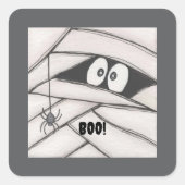 Mama zegt vierkante sticker (Voorkant)