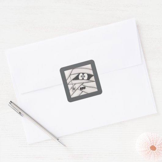 Mama zegt vierkante sticker (Envelop)