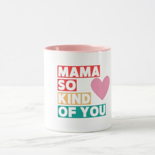 Mama, zo aardig van je hart Moederdag Mok (Midden)