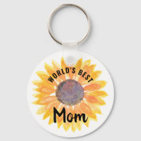 Mama Zonnebloem Sleutelhanger