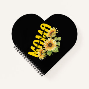 Mama Zonnebloem Zonneschijn - Vrolijk Bloemen Ontw Notitieboek