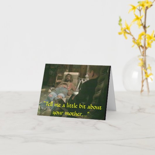 Mama zorgen maken kaart (Gele Bloem)