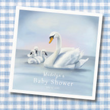Mama zwaan met baby's Baby shower