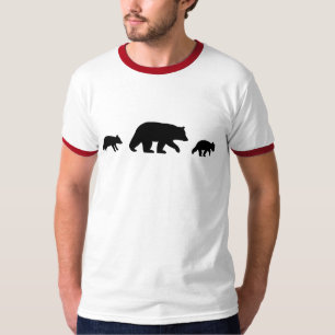 Mama Zwarte Beer met Jong Silhouetten T-shirt