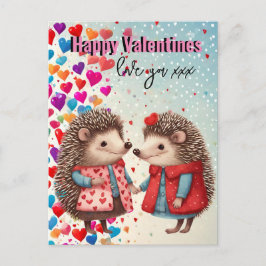 mamaaltje voor Valentijnsdag, egels, vriend, vrien Briefkaart