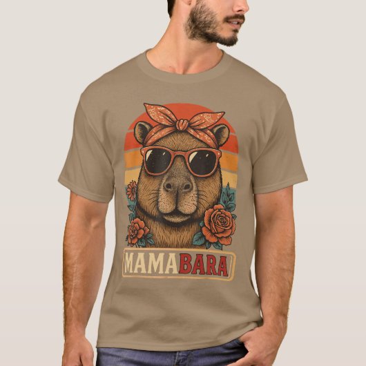 Mamabara Capybara Mother boy T-shirt (Voorkant)