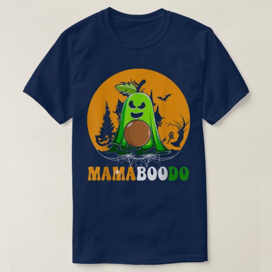 Mamaboodo Scary Ghost Avocado Vegan Fruits Lover F T-shirt (Design voorkant)
