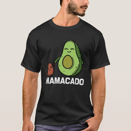 Mamacado avocado mam leven zwangerschap aankondigi t-shirt (Voorkant)