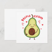 Mamacado Avocado Mutter Schwangerschaft Muttertag Kaart (Voorkant / Achterkant)