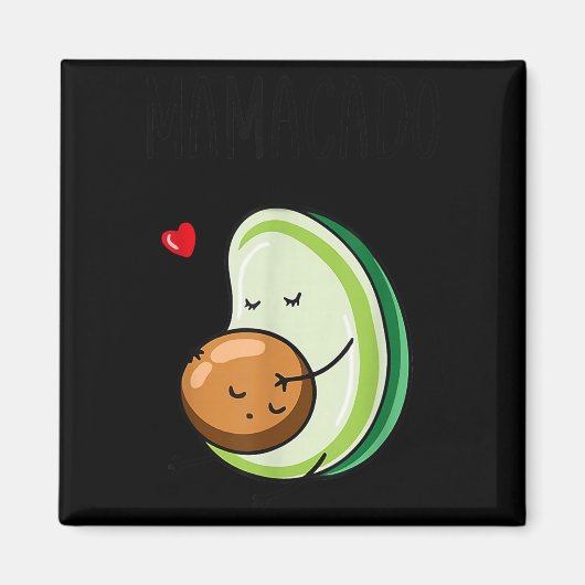 Mamacado Avocado Pregnant Mom Pregnancy Avo Magneet (Voorkant)